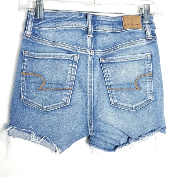 American eagle outfltters Women's Hi-Rise Shortie Next Level Stretch sz 0 - Picture 9 of 9